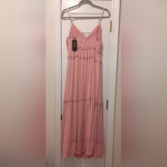 Shinestar brand tiered Maxi Sundress Size Large New With Tags - Picture 8 of 9